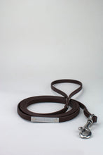 Ladda upp bild till gallerivisning, Brown lead in biothane with silver details.
